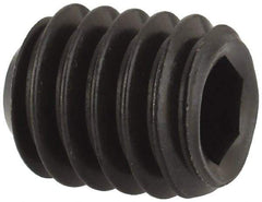 Unbrako - 5/16-18 UNC, 3/8" OAL, Cup Point Set Screw - Grade 8 Alloy Steel, 3/32" Key - Apex Tool & Supply