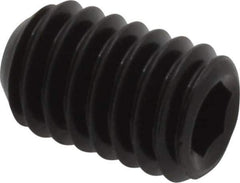 Unbrako - 5/16-18 UNC, 1/2" OAL, Cup Point Set Screw - Grade 8 Alloy Steel, 3/32" Key - Apex Tool & Supply