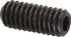 Unbrako - 5/16-18 UNC, 3/4" OAL, Cup Point Set Screw - Grade 8 Alloy Steel, 3/32" Key - Apex Tool & Supply