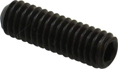 Unbrako - 5/16-18 UNC, 1" OAL, Cup Point Set Screw - Grade 8 Alloy Steel, 3/32" Key - Apex Tool & Supply