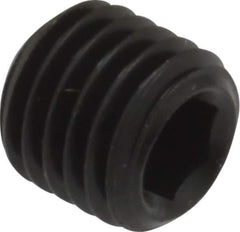Unbrako - 5/16-24 UNF, 5/16" OAL, Cup Point Set Screw - Grade 8 Alloy Steel, 3/32" Key - Apex Tool & Supply