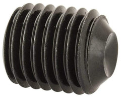 Unbrako - 5/16-24 UNF, 3/8" OAL, Cup Point Set Screw - Grade 8 Alloy Steel, 3/32" Key - Apex Tool & Supply