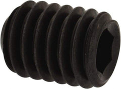 Unbrako - 3/8-16 UNC, 1/2" OAL, Cup Point Set Screw - Grade 8 Alloy Steel, 3/16" Key - Apex Tool & Supply