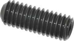 Unbrako - 3/8-16 UNC, 1" OAL, Cup Point Set Screw - Grade 8 Alloy Steel, 3/16" Key - Apex Tool & Supply