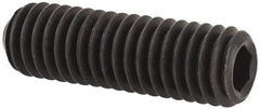 Unbrako - 3/8-16 UNC, 1-1/4" OAL, Cup Point Set Screw - Grade 8 Alloy Steel, 3/16" Key - Apex Tool & Supply