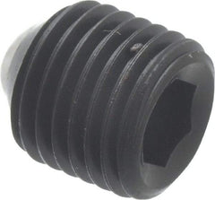 Unbrako - 3/8-24 UNF, 3/8" OAL, Cup Point Set Screw - Grade 8 Alloy Steel, 3/16" Key - Apex Tool & Supply