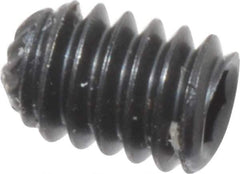 Unbrako - #5-40 UNC, 3/16" OAL, Knurled Cup Point Set Screw - Grade 8 Alloy Steel, 1/16" Key - Apex Tool & Supply