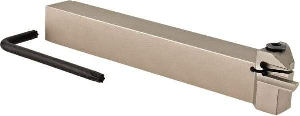 Iscar - HGH, Internal, Right Hand, 0.236" Max Depth of Cut, 0.118" Max Groove Width, Indexable Grooving Tool Holder - GRIP 3.., HGN 30.. Insert Compatibility, 5/8" Shank Height, 5/8" Shank Width, 5" OAL - Apex Tool & Supply