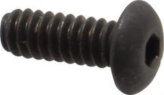 Unbrako - #6-32 UNC Hex Socket Drive, Button Screw - Alloy Steel, Black Oxide Finish, 3/8" Length Under Head - Apex Tool & Supply
