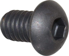 Unbrako - 5/16-18 UNC Hex Socket Drive, Button Screw - Alloy Steel, Black Oxide Finish, 1/2" Length Under Head - Apex Tool & Supply