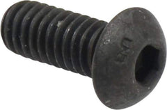 Unbrako - 5/16-18 UNC Hex Socket Drive, Button Screw - Alloy Steel, Black Oxide Finish, 3/4" Length Under Head - Apex Tool & Supply