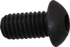 Unbrako - 3/8-16 UNC Hex Socket Drive, Button Screw - Alloy Steel, Black Oxide Finish, 3/4" Length Under Head - Apex Tool & Supply