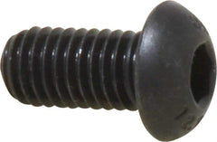 Unbrako - M8x1.25 Metric Coarse Hex Socket Drive, Button Screw - Alloy Steel, Black Oxide Finish, 16mm Length Under Head - Apex Tool & Supply