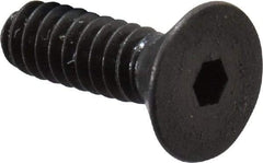 Unbrako - #4-40 UNC Hex Socket Drive, 82° Flat Screw - Alloy Steel, Black Oxide Finish, 3/8" OAL - Apex Tool & Supply
