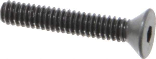 Unbrako - #5-40 UNC Hex Socket Drive, 82° Flat Screw - Alloy Steel, Black Oxide Finish, 3/4" OAL - Apex Tool & Supply