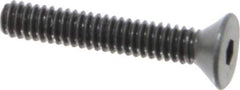 Unbrako - #5-40 UNC Hex Socket Drive, 82° Flat Screw - Alloy Steel, Black Oxide Finish, 3/4" OAL - Apex Tool & Supply