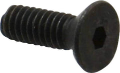 Unbrako - #8-32 UNC Hex Socket Drive, 82° Flat Screw - Alloy Steel, Black Oxide Finish, 1/2" OAL - Apex Tool & Supply