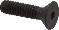 Unbrako - #8-32 UNC Hex Socket Drive, 82° Flat Screw - Alloy Steel, Black Oxide Finish, 5/8" OAL - Apex Tool & Supply