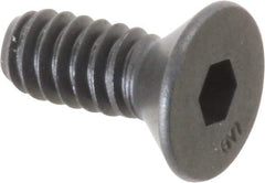 Unbrako - #10-24 UNC Hex Socket Drive, 82° Flat Screw - Alloy Steel, Black Oxide Finish, 1/2" OAL - Apex Tool & Supply