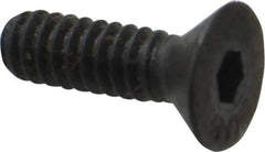 Unbrako - #10-24 UNC Hex Socket Drive, 82° Flat Screw - Alloy Steel, Black Oxide Finish, 5/8" OAL - Apex Tool & Supply