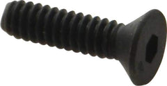 Unbrako - #10-24 UNC Hex Socket Drive, 82° Flat Screw - Alloy Steel, Black Oxide Finish, 3/4" OAL - Apex Tool & Supply