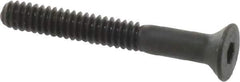 Unbrako - #10-24 UNC Hex Socket Drive, 82° Flat Screw - Alloy Steel, Black Oxide Finish, 1-1/2" OAL - Apex Tool & Supply