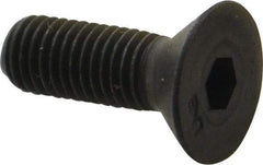 Unbrako - 1/4-28 UNF Hex Socket Drive, 82° Flat Screw - Alloy Steel, Black Oxide Finish, 3/4" OAL - Apex Tool & Supply