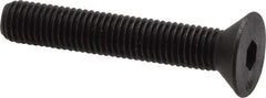 Unbrako - 1/4-28 UNF Hex Socket Drive, 82° Flat Screw - Alloy Steel, Black Oxide Finish, 1-1/2" OAL - Apex Tool & Supply