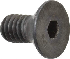 Unbrako - 5/16-18 UNC Hex Socket Drive, 82° Flat Screw - Alloy Steel, Black Oxide Finish, 5/8" OAL - Apex Tool & Supply