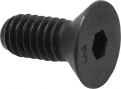 Unbrako - 5/16-18 UNC Hex Socket Drive, 82° Flat Screw - Alloy Steel, Black Oxide Finish, 3/4" OAL - Apex Tool & Supply