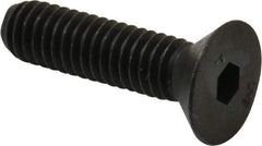 Unbrako - 5/16-18 UNC Hex Socket Drive, 82° Flat Screw - Alloy Steel, Black Oxide Finish, 1-1/4" OAL - Apex Tool & Supply
