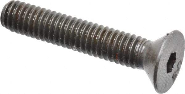 Unbrako - 5/16-18 UNC Hex Socket Drive, 82° Flat Screw - Alloy Steel, Black Oxide Finish, 1-3/4" OAL - Apex Tool & Supply