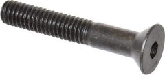 Unbrako - 5/16-18 UNC Hex Socket Drive, 82° Flat Screw - Alloy Steel, Black Oxide Finish, 2" OAL - Apex Tool & Supply