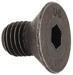 Unbrako - 5/16-24 UNF Hex Socket Drive, 82° Flat Screw - Alloy Steel, Black Oxide Finish, 1/2" OAL - Apex Tool & Supply