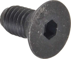 Unbrako - 3/8-16 UNC Hex Socket Drive, 82° Flat Screw - Alloy Steel, Black Oxide Finish, 3/4" OAL - Apex Tool & Supply