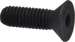 Unbrako - 3/8-16 UNC Hex Socket Drive, 82° Flat Screw - Alloy Steel, Black Oxide Finish, 1-1/4" OAL - Apex Tool & Supply