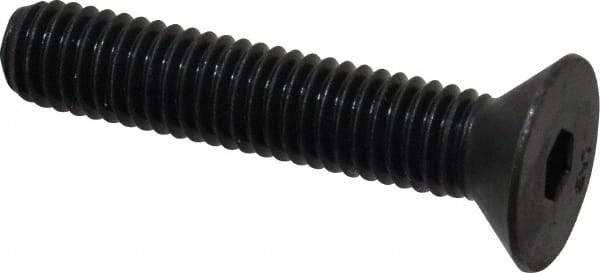 Unbrako - 3/8-16 UNC Hex Socket Drive, 82° Flat Screw - Alloy Steel, Black Oxide Finish, 2" OAL - Apex Tool & Supply