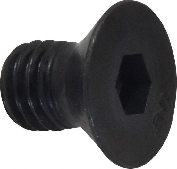 Unbrako - 1/2-13 UNC Hex Socket Drive, 82° Flat Screw - Alloy Steel, Black Oxide Finish, 3/4" OAL - Apex Tool & Supply