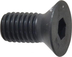 Unbrako - 1/2-13 UNC Hex Socket Drive, 82° Flat Screw - Alloy Steel, Black Oxide Finish, 1" OAL - Apex Tool & Supply