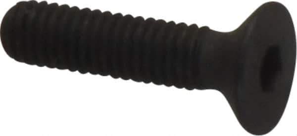 Unbrako - M3x0.50 Metric Coarse Hex Socket Drive, 90 to 92° Flat Screw - Grade 12.9 Alloy Steel, Black Oxide Finish, 12mm OAL - Apex Tool & Supply