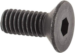 Unbrako - M4x0.70 Metric Coarse Hex Socket Drive, 90 to 92° Flat Screw - Grade 12.9 Alloy Steel, Black Oxide Finish, 10mm OAL - Apex Tool & Supply