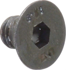 Unbrako - M6x1.00 Metric Coarse Hex Socket Drive, 90 to 92° Flat Screw - Grade 12.9 Alloy Steel, Black Oxide Finish, 8mm OAL - Apex Tool & Supply