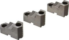 Buck Chuck Company - 6" Max Chuck Diam Compatibility, Steel Tongue & Groove Hard Lathe Top Jaws - 2" High - Apex Tool & Supply