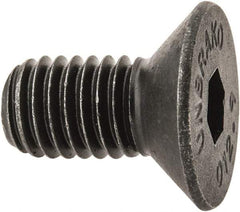 Unbrako - M8x1.25 Metric Coarse Hex Socket Drive, 90 to 92° Flat Screw - Grade 12.9 Alloy Steel, Black Oxide Finish, 16mm OAL - Apex Tool & Supply