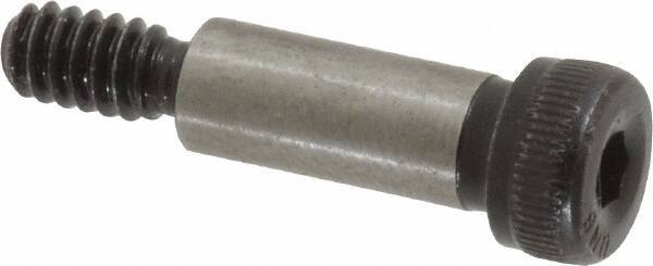 Unbrako - 1/4" Shoulder Diam x 5/8" Shoulder Length, #10-24 UNC, Hex Socket Shoulder Screw - 8 Alloy Steel, 0.357 to 3/8" Head Diam - Apex Tool & Supply