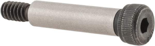 Unbrako - 1/4" Shoulder Diam x 1" Shoulder Length, #10-24 UNC, Hex Socket Shoulder Screw - 8 Alloy Steel, 0.357 to 3/8" Head Diam - Apex Tool & Supply