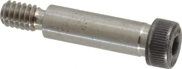 Unbrako - 5/16" Shoulder Diam x 1" Shoulder Length, 1/4-20 UNC, Hex Socket Shoulder Screw - 8 Alloy Steel, 0.419 to 0.438" Head Diam - Apex Tool & Supply