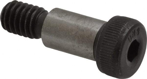 Unbrako - 3/8" Shoulder Diam x 5/8" Shoulder Length, 5/16-18 UNC, Hex Socket Shoulder Screw - 8 Alloy Steel, 0.543 to 0.562" Head Diam - Apex Tool & Supply