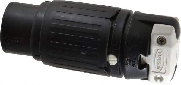 Hubbell Wiring Device-Kellems - 250 VDC, 600 VAC, 50 Amp, NonNEMA Configuration, Industrial Grade, Self Grounding Connector - 1 Phase, 3 Poles, IP20, 0.83 to 1-1/4 Inch Cord Diameter - Apex Tool & Supply