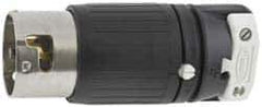 Hubbell Wiring Device-Kellems - 125 VAC, 50 Amp, NonNEMA Configuration, Industrial Grade, Self Grounding Plug - 1 Phase, 2 Poles, IP20, 0.83 to 1-1/4 Inch Cord Diameter - Apex Tool & Supply